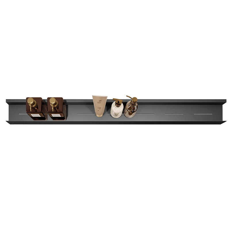 Black Bar-Shaped Stainless Steel Storage Rack